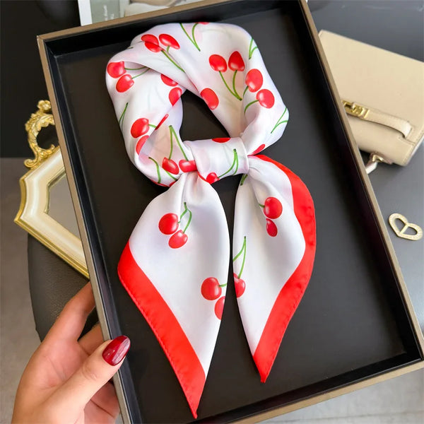 Bohemian Style Print Luxury Silk Scarf