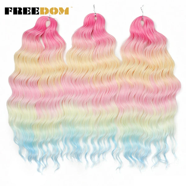 FREEDOM Synthetic Curly Braiding Hair Extensions