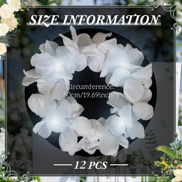 LED Hawaiian Floral Light Up Flower Crown (Bulk Buy)