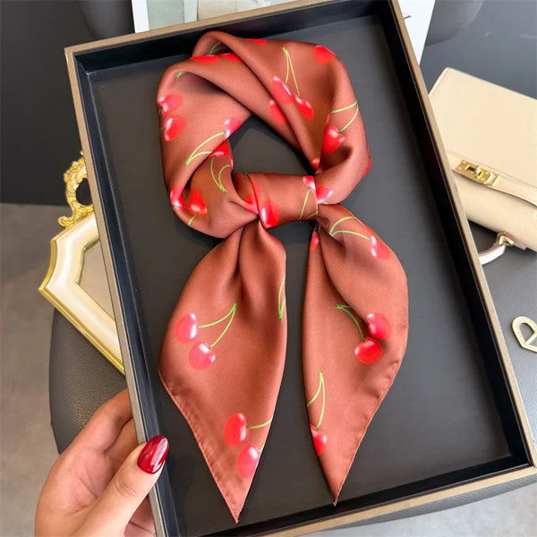 Bohemian Style Print Luxury Silk Scarf