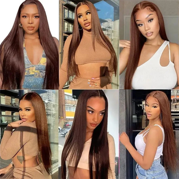 Poleerose Vietnamese HD Lace Frontal Raw Virgin Human Hair Wig