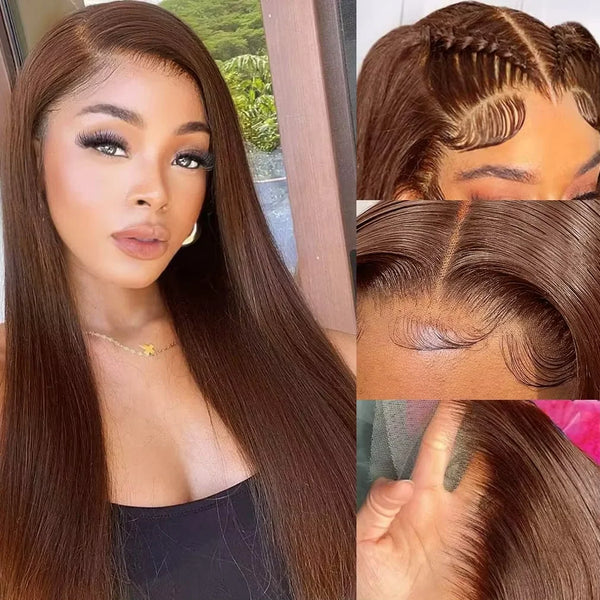 Poleerose Vietnamese HD Lace Frontal Raw Virgin Human Hair Wig