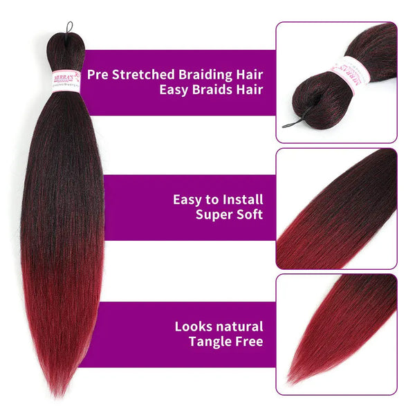 Lihui Synthetic Pre Stretched Yaki Straight Bundles