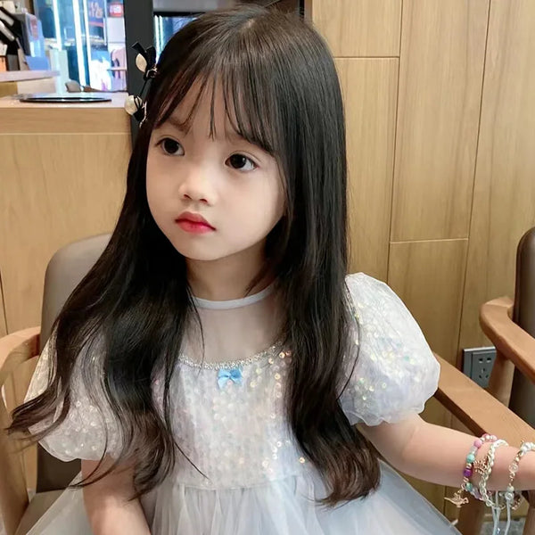 Baby Lives Kids Long Wig with Bangs