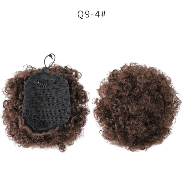 Zenyinfa Synthetic Clip In/Drawstring Afro Puffs