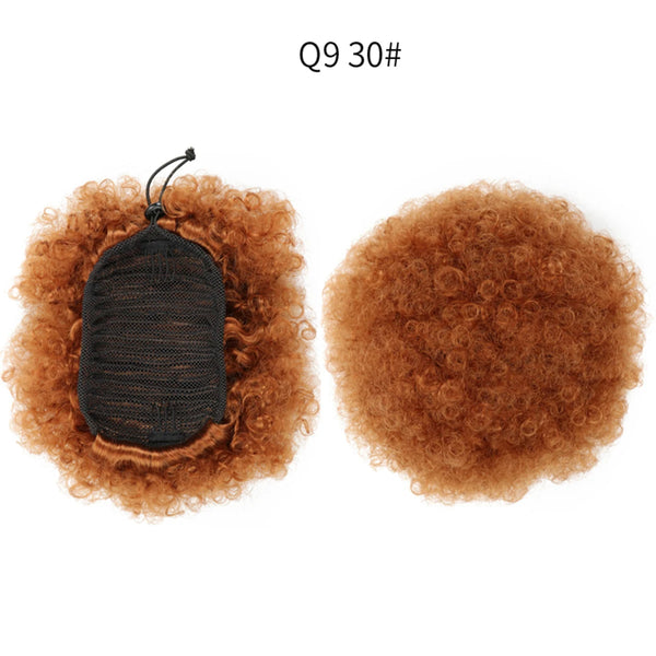 Zenyinfa Synthetic Clip In/Drawstring Afro Puffs