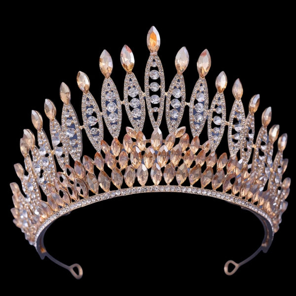 Forseven Baroque Crystal/Rhinestone Tiara