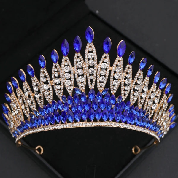 Forseven Baroque Crystal/Rhinestone Tiara