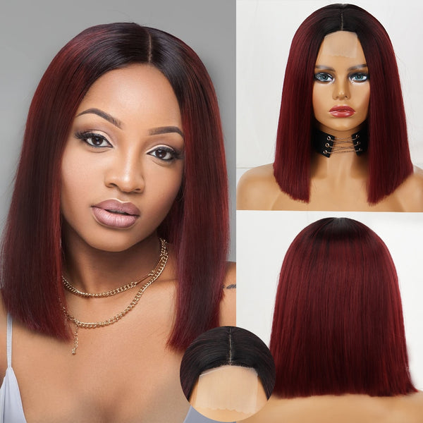 Voguesi Synthetic Middle Part Heat Resistant Wig