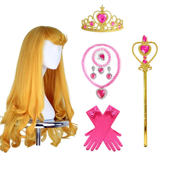 Aurora Cosplay Princess Wig/Accessories