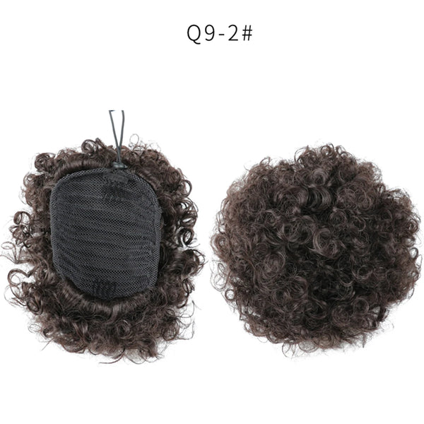 Zenyinfa Synthetic Clip In/Drawstring Afro Puffs