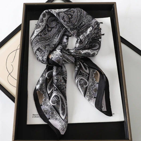 Bohemian Style Print Luxury Silk Scarf