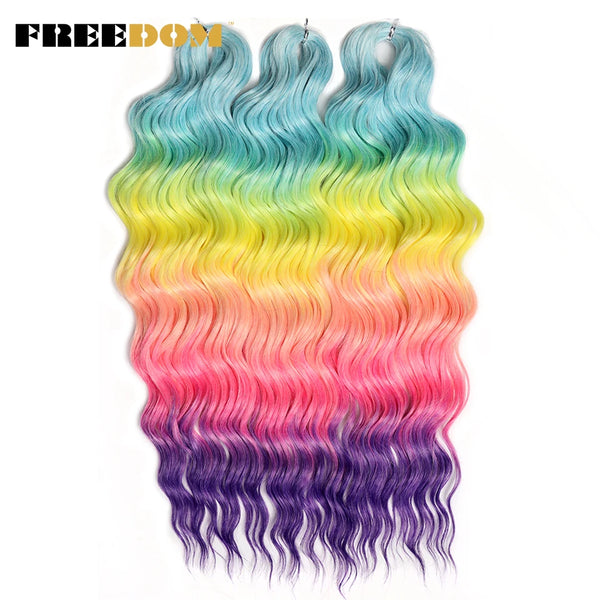 FREEDOM Synthetic Curly Braiding Hair Extensions