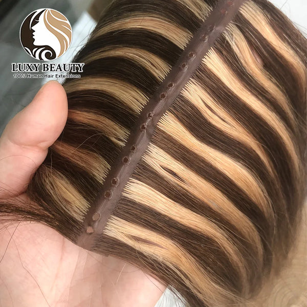 Luxy Beauty Injected Hole Weft Human Hair Extensions