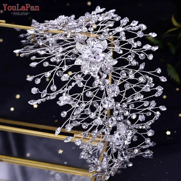 YouLaPan HP286 Luxury Flower Bridal Headband
