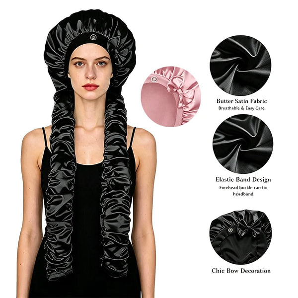 Satin Long Sleeping Cap