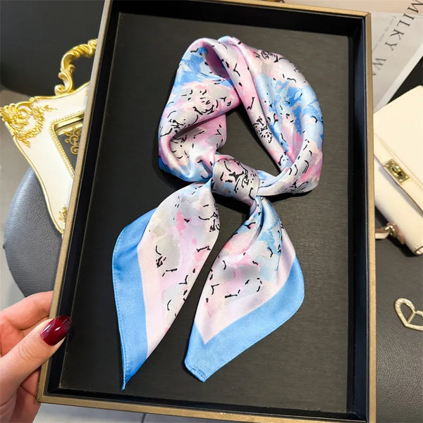 Bohemian Style Print Luxury Silk Scarf