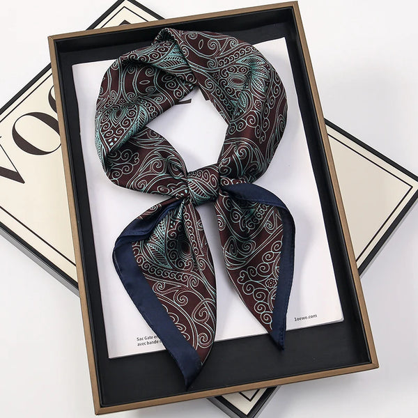 Bohemian Style Print Luxury Silk Scarf