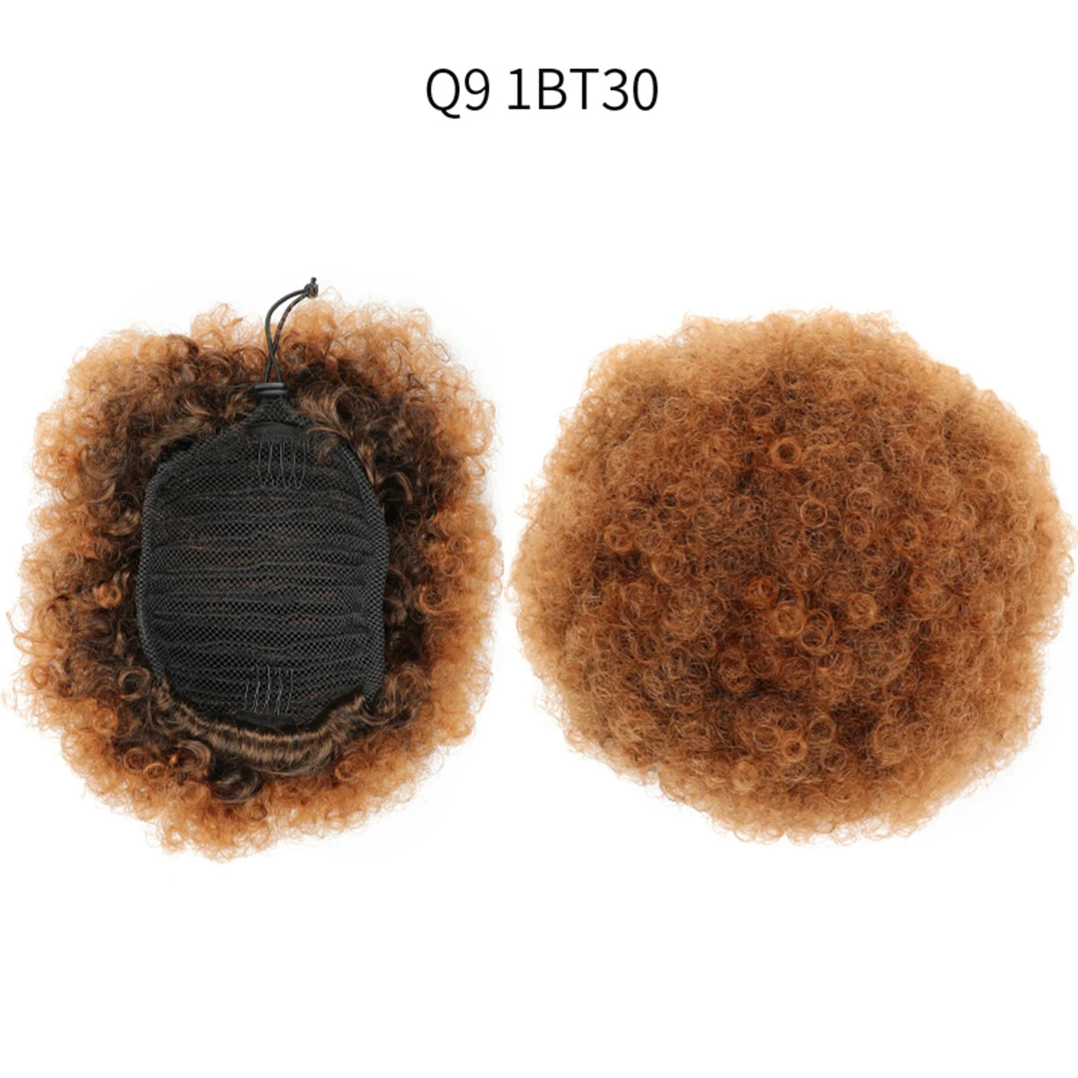 Zenyinfa Synthetic Clip In/Drawstring Afro Puffs