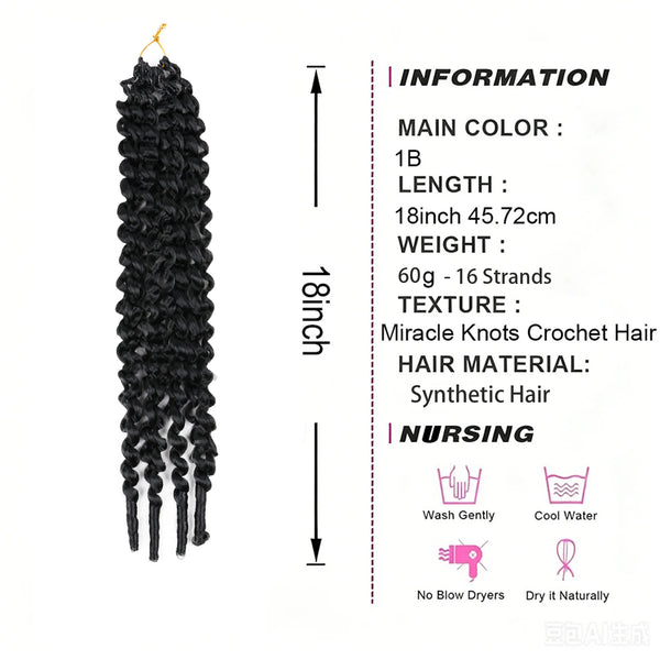 Burmese Synthetic Pre-Looped Crochet Hair