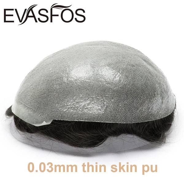 EVASFOS Invisible Capillary 0.03mm Ultra Thin Skin Hair Replacement System
