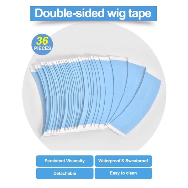 36Pcs/Lot Super Strong Waterproof Double Adhesive Extension Tape Strips