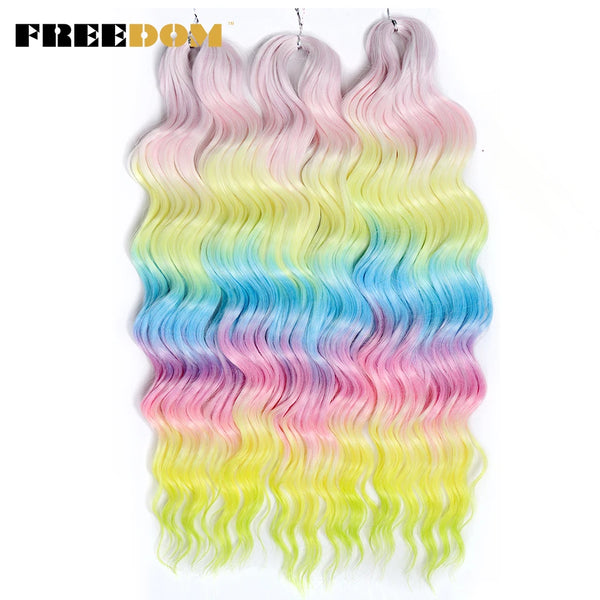 FREEDOM Synthetic Curly Braiding Hair Extensions