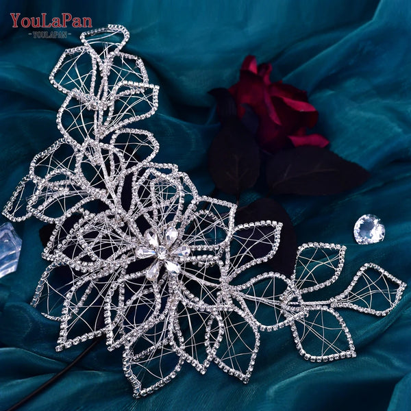 YouLaPan Rhinestone Hair Jewelry