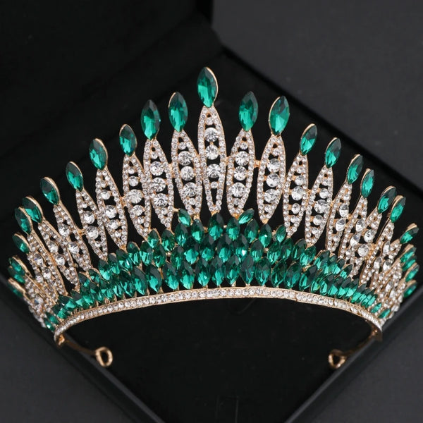 Forseven Baroque Crystal/Rhinestone Tiara