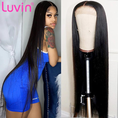 Luvin Brazilian Transparent Lace Front Remy Human Hair Wig