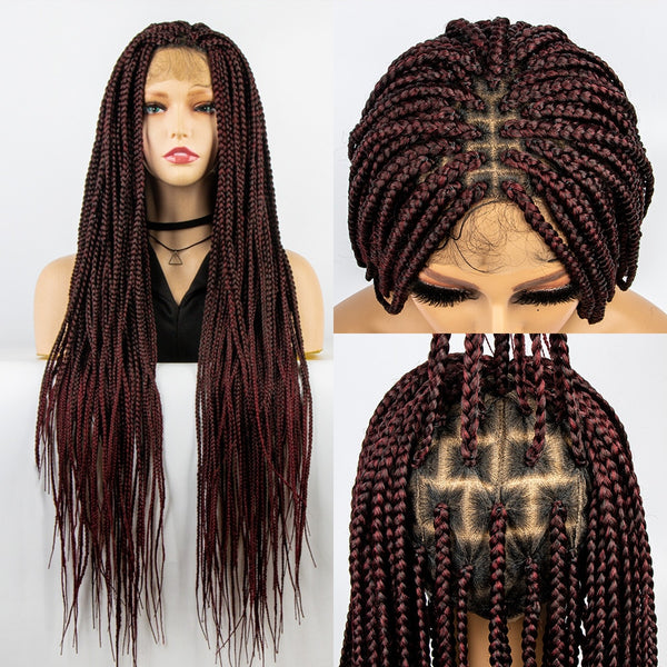 Kima Synthetic Full Lace Crochet Box Wig