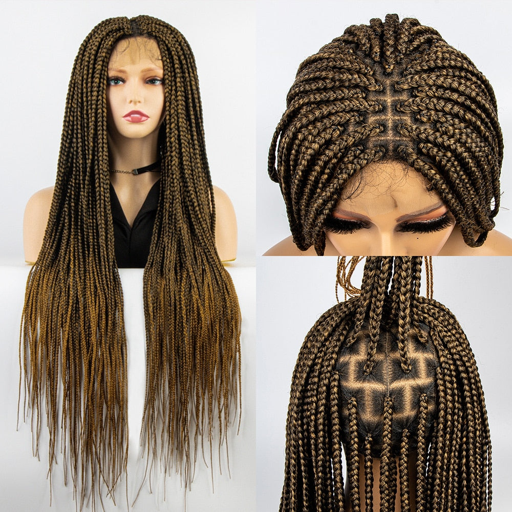 Kima Synthetic Full Lace Crochet Box Wig