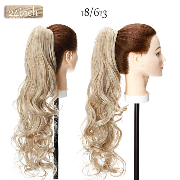 S-Noilite Synthetic 12-26 Inch Claw Clip On Ponytail Hair Extension