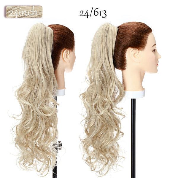 S-Noilite Synthetic 12-26 Inch Claw Clip On Ponytail Hair Extension