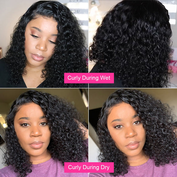 Nicelight Brazilian Water Wave Lace Front Remy Human Hair Wig