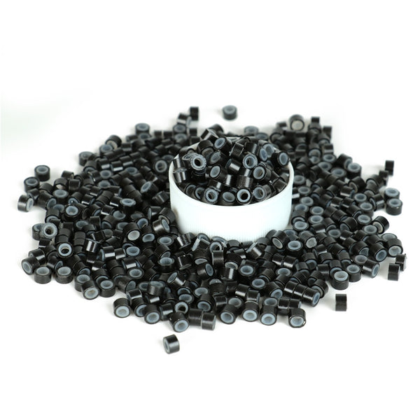 500 Pcs/5mm Silicone Beads for I Tip Hair Extensions