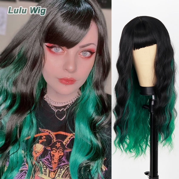 LuLu Wigs Short Bob Wavy Synthetic Wig