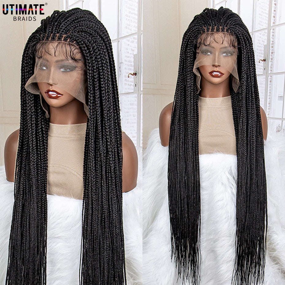 Ultimate Synthetic Knotless Braided 13x6 Lace Frontal Wig with Baby Hair