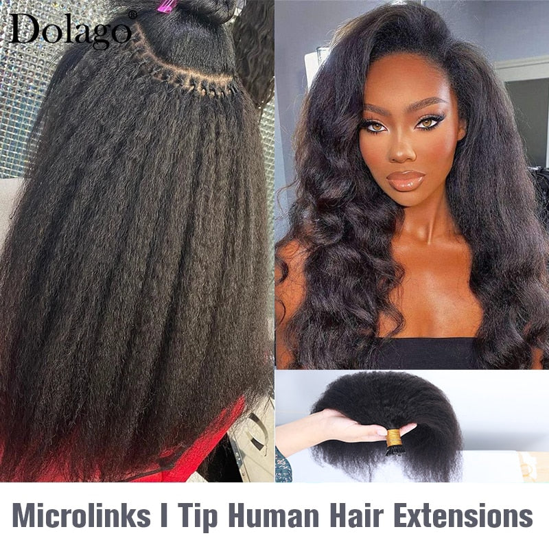 Dolago I tip Yaki Microlinks Human Hair Extensions