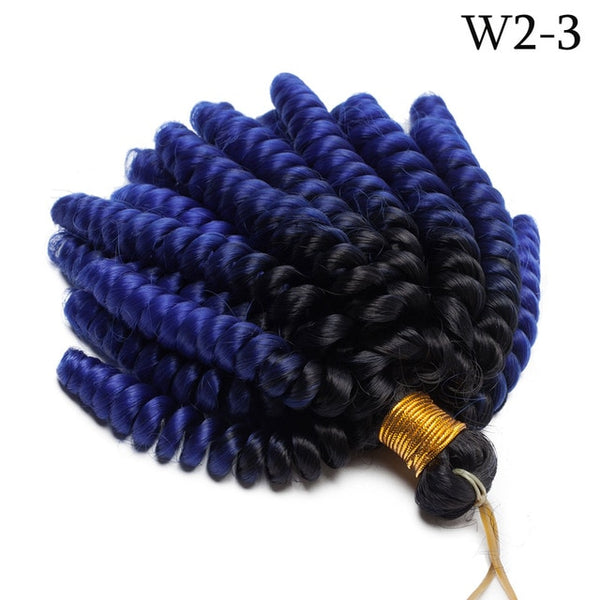 Snoilite Jamaican Jumpy Wand Curl Crochet Synthetic Hair Braids