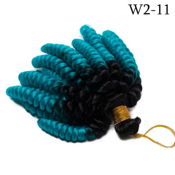 Snoilite Jamaican Jumpy Wand Curl Crochet Synthetic Hair Braids