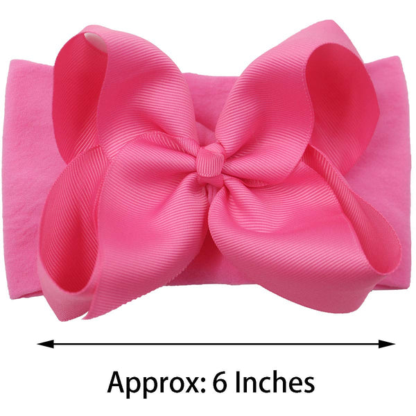 20 Pieces 6 Inch Soft Elastic Nylon Headbands for Infants/Toddlers