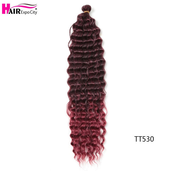 Hair Expo City 22 Inch Synthetic Deep Wave Twist Crochet Braids