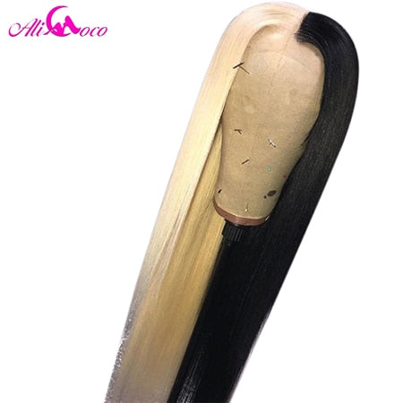 ALI Coco 150% Brazilian Straight Remy Human Lace Front Wig