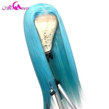 ALI Coco 150% Brazilian Straight Remy Human Lace Front Wig