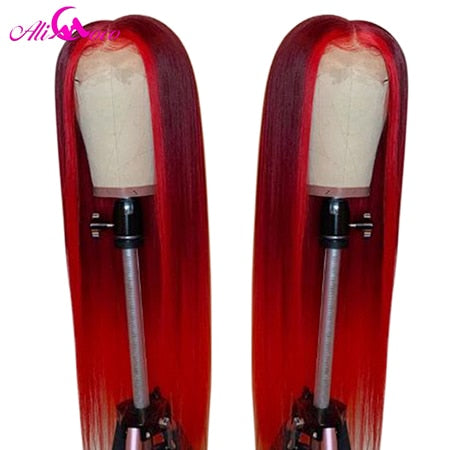 ALI Coco 150% Brazilian Straight Remy Human Lace Front Wig