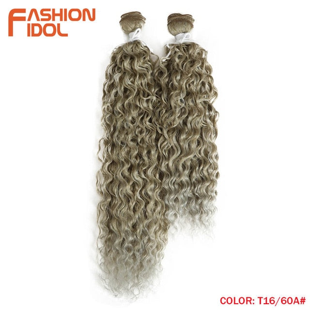 FASHION IDOL Kinky Curly Synthetic Hair Extensions