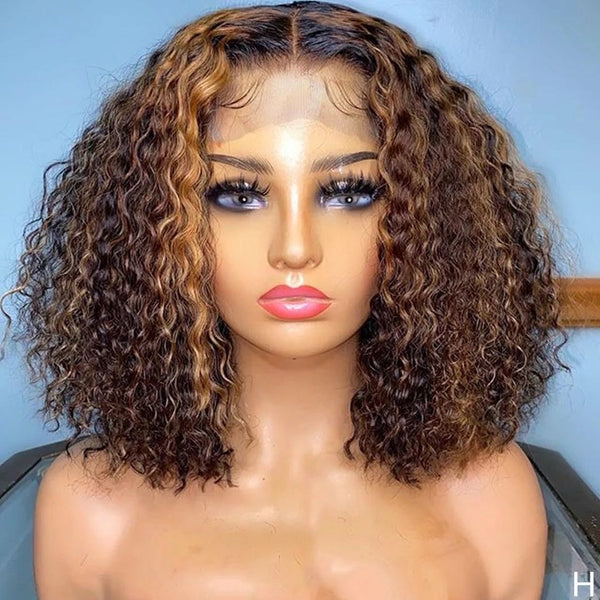 JRX Brazilian Kinky Curly T-Part Pre Plucked Remy Human Hair