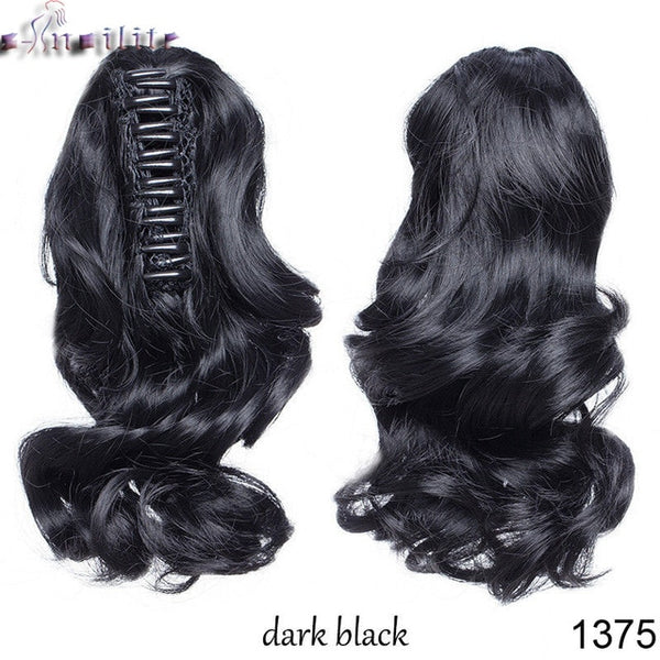 S-Noilite Short Wavy Synthetic Clip In Hair Tail