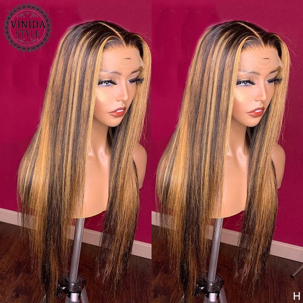 Vinida Style Scalp 13x6 Lace Front Human Hair Wig With Baby Hair